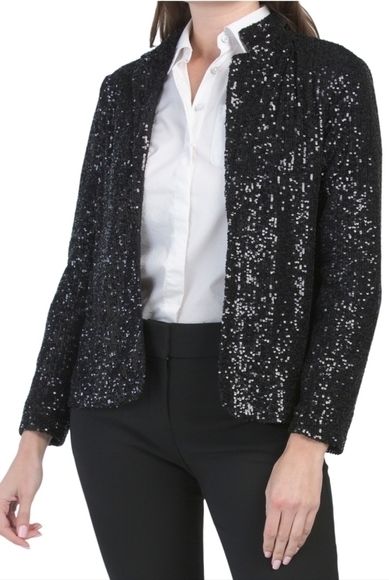 CABLE and Gauge Allover Sequin Blazer - Picture 1 of 14